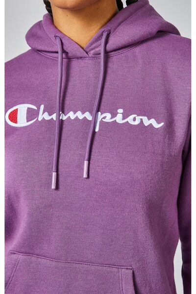 Champion American Classics Hooded Sweatshirt Mor Kadın Kapüşonlu Sweatshirt -116579-VS005