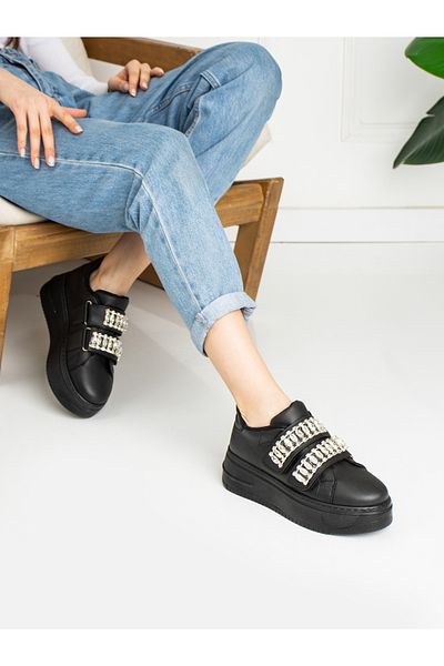 Alemdar Shoes Γυναικεία αθλητικά παπούτσια Black Stone