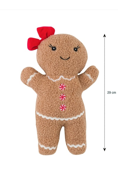 LC Waikiki New Year Special from Renkli̇mağazadan Brown Cookie Man Figured Baby Pillow 30 cm
