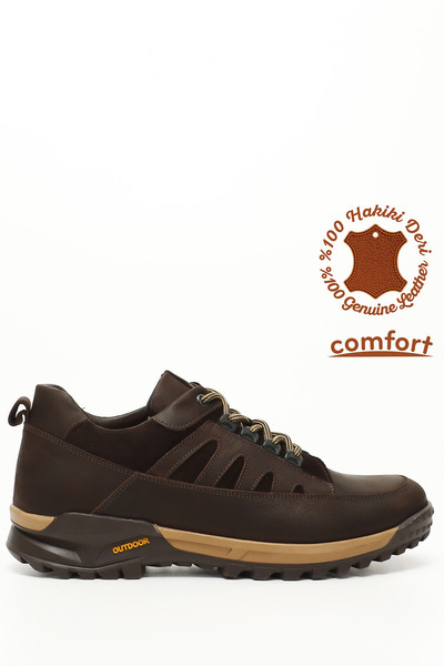 GÖNDERİ(R) Ανδρικό αθλητικό παπούτσι από γνήσιο δέρμα με σόλα από καουτσούκ N...