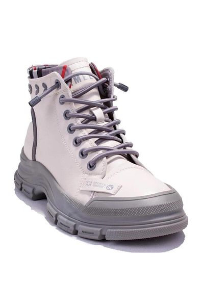 GAMELU Γυναικείες δερμάτινες μπότες 23kz Fade Grey