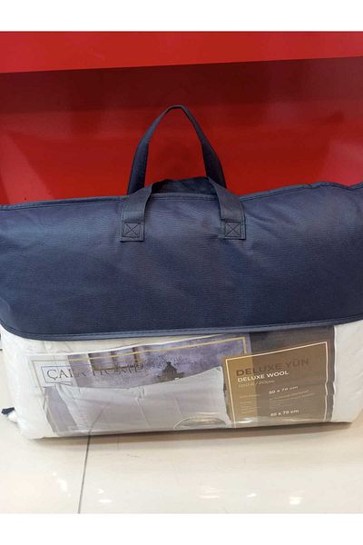 Çapa Home Deluxe 100% Filled Wool Top Fabric 100% Cotton Lamb Pattern Ultra Luxury Comfort Wool Cushion 50X70