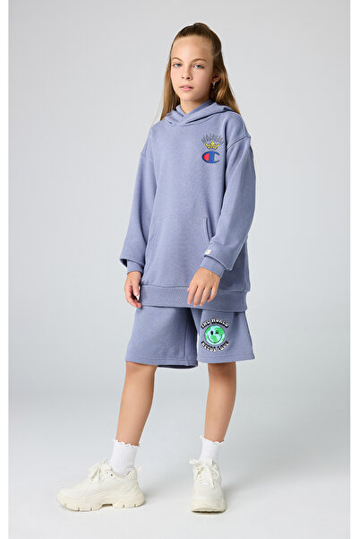 Champion Eco Future Bermuda Organik Pamuk Mor Çocuk Şort-306706-BS160