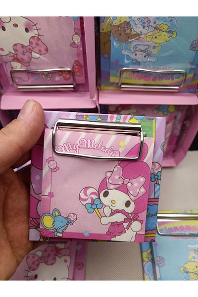 Meyra Accessories Cute Memo Pad Chrome 1 Pcs Cinnamorol My Melody Sanrio Kawai Decorated