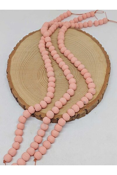 Yasamtohumu Ροζ χρωματιστές κεραμικές χάντρες σε σειρά 8-9mm/29cm (54256)