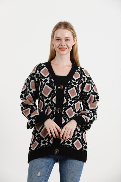 sportiness Knitted Detailed Buttoned Knitted Cardigan
