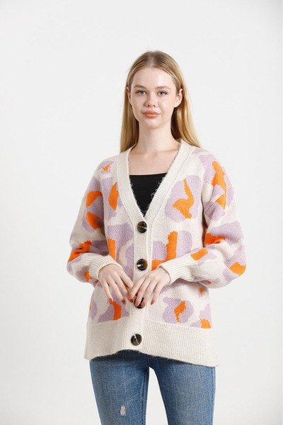 sportiness Knitted Detailed Buttoned Knitted Cardigan