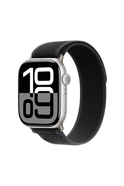 Ummeslem Apple Watch 10 46 mm için Uyumlu Kayış Kordonu KRD-77 Hasır Kordon