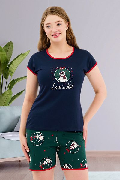 Bella Linda Set pijama damă cu pantaloni scurți din bumbac