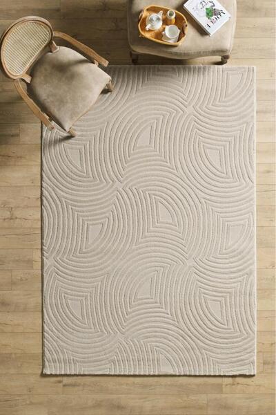 Red Halı Motifli Bej Modern Yumuşak Polipropilen Jüt Halı Salon Oturma Odası ...