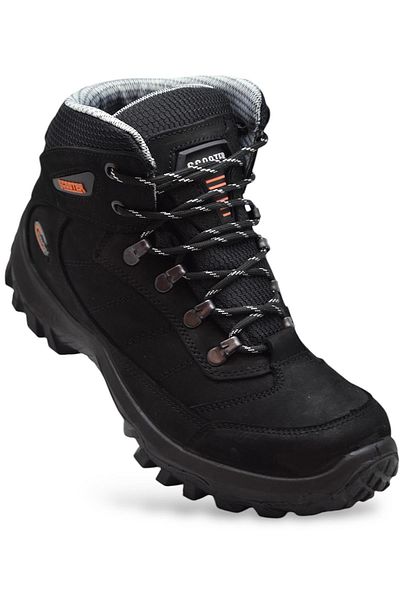 Scooter 1461 Scooter Orthopedic WATERPROOF Γνήσιο δέρμα Ανδρικά Μαύρα Παπούτσια για Εξωτερικό Χώρο