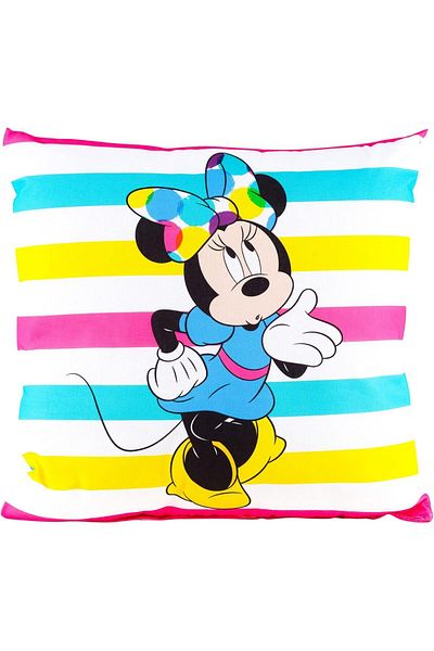Disney Collection Minnie Mouse - Dekokissen Mit Füllung Und Reißverschluss - 40x40 cm
