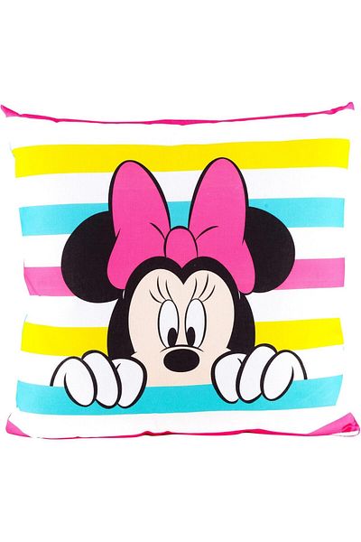 Disney Collection Minnie Mouse - Dekokissen Mit Füllung Und Reißverschluss - 40x40 cm
