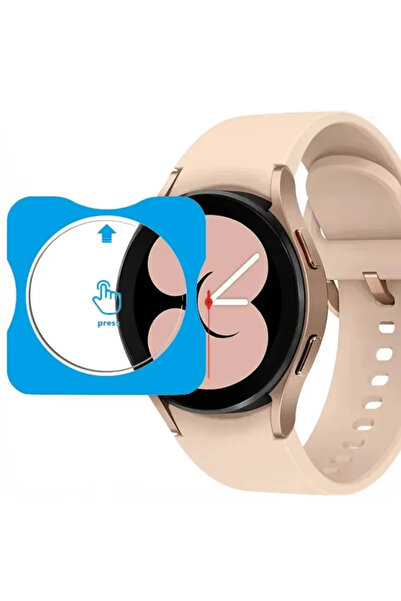 Samsung Galaxy Watch 4 40mm Uyumlu Kolay Kurulum Aparatlı Temperli Cam Ekran Koruyucu