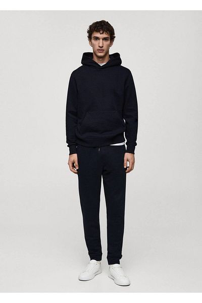 MANGO Man Drawstring Cotton Jogger Pants