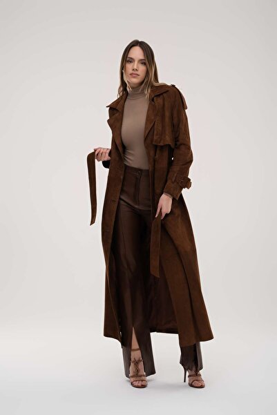 HYPNOTIC HUMAN Electra Kruvazör Suet Trençkot