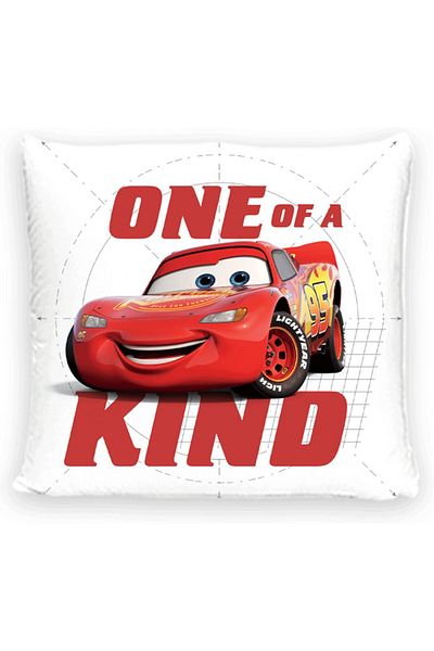 Disney Collection Autos - Dekokissen Mit Füllung Und Reißverschluss - 40x40 Cm