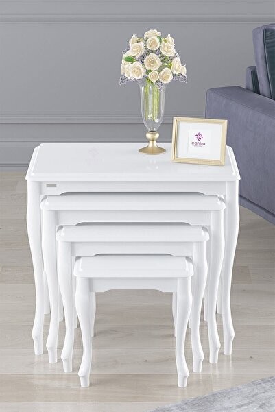 Canisa Concept Roma Serisi 1. Sınıf Mdf Ve Lake Boya Kalite 4 Lü Zigon Sehpa ...