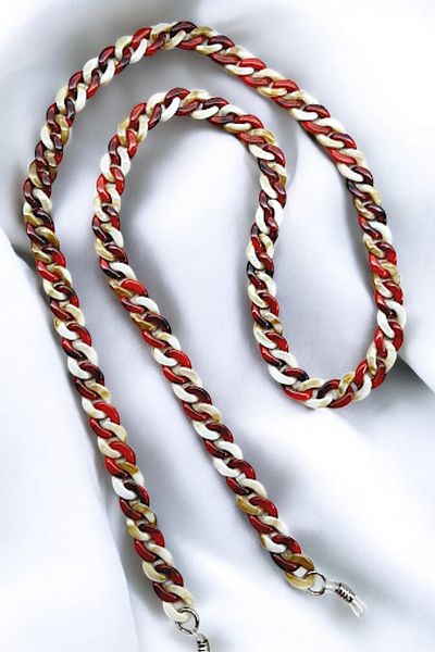 PETEK AKSESUAR Acrylic Glasses Chain Red