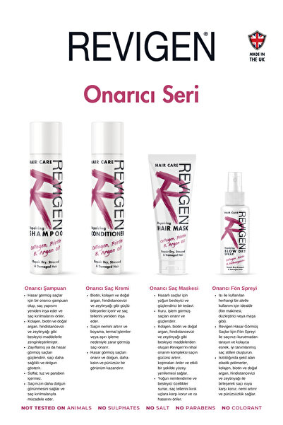 Revigen Kuru, Yıpranmış ve Hasarlı Saçlar İçin Onarıcı Şampuan