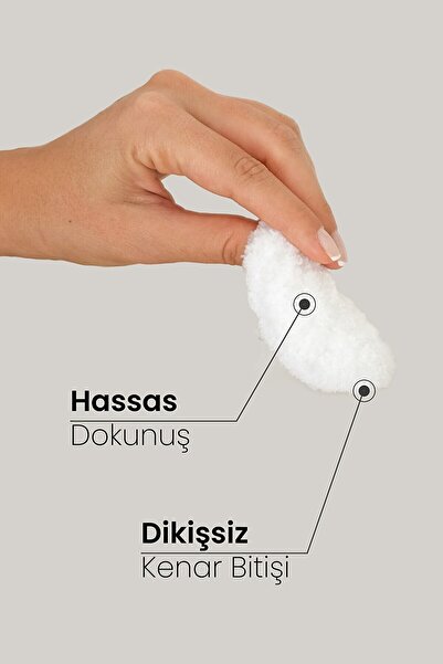 Monoibio Makyaj Temizleme Pamuğu - %100 Pamuk Yıkanabilir Yüz Temizleme Pamuğu 2'li Paket