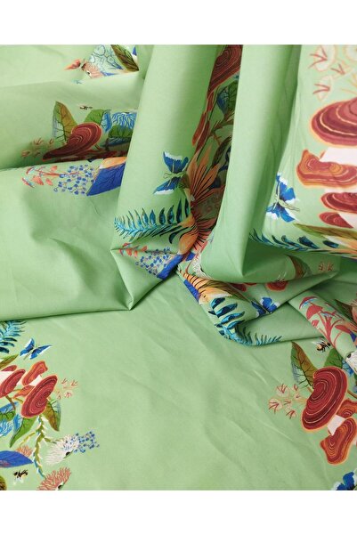 Kumaş Parça Бавовняна тканина зеленого кольору (ширина 140 см x довжина 330 см)