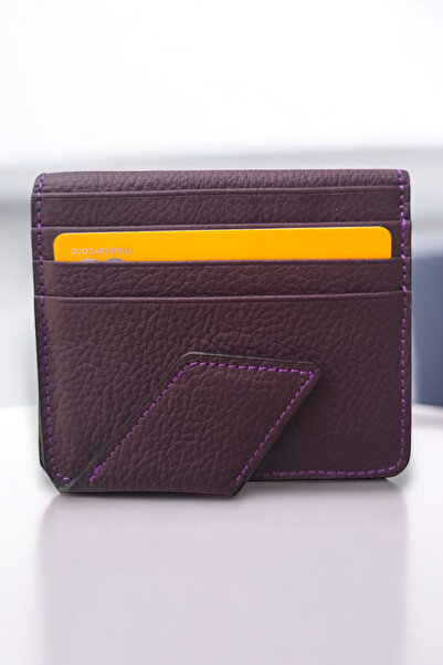 Clavel حامل بطاقات مغناطيسي من الجلد الطبيعي