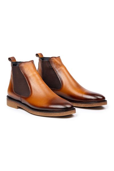 SELİN SOYLU Men's Genuine Leather Chelsea Boots