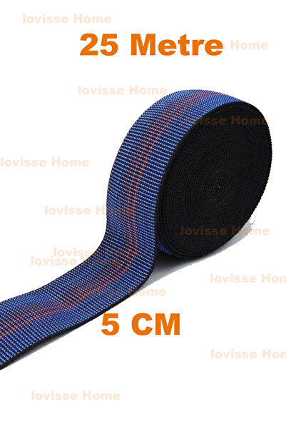 LOVİSSE HOME 5cm Elastik Kolon Lastiği - Koltuk Döşeme Malzemesi 25 Metre , L...