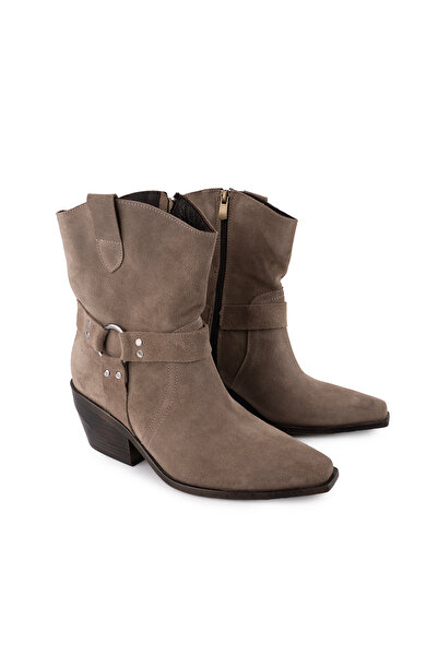 Emel Ayakkabı Hakiki Deri Modern Vesten Uzun Bilekte Bot