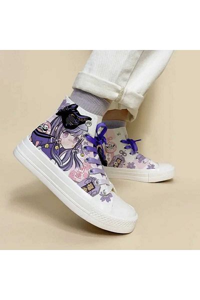 LİASSHOES ful imprimat violet anime vizual fată copil pantofi pantofi