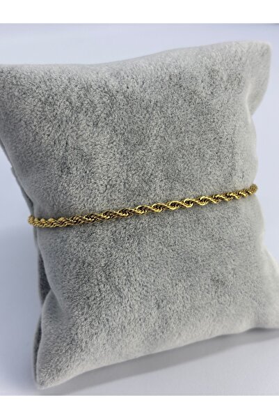 Uzak Işıklar Gold Fine Mesh Steel Bracelet