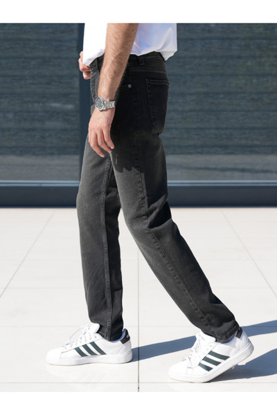 WKM Ανδρικό τζιν τζιν παντελόνι με λεπτή εφαρμογή Lycra Casual