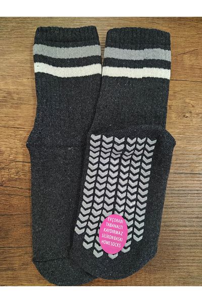 Leement socks Дамски чорапи за дома с 6 чифта неплъзгащи се коремни мускули и кърпа вътре, щамповани