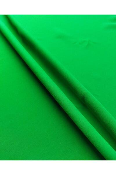 Kumaş Parça Thin Crepe Vibrant Green (Width 150 cm X Length 150 cm)