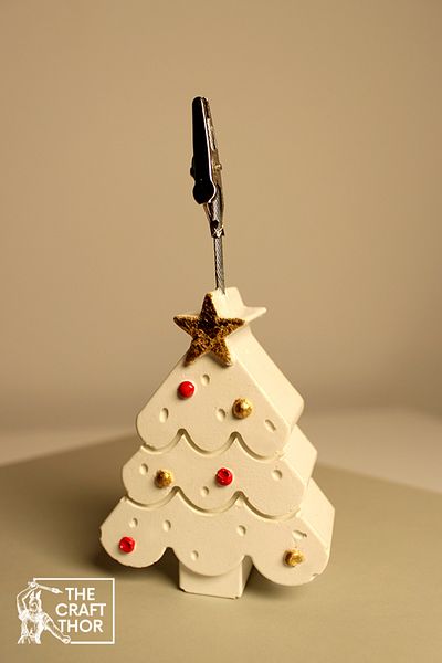 The Craft Thor Handmade Christmas Tree Gift Concrete Note Holder