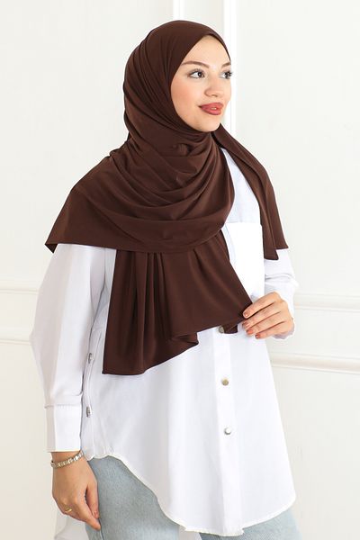Molly Nelly Women's Stretchy Knitted Large Size Hijab Shawl