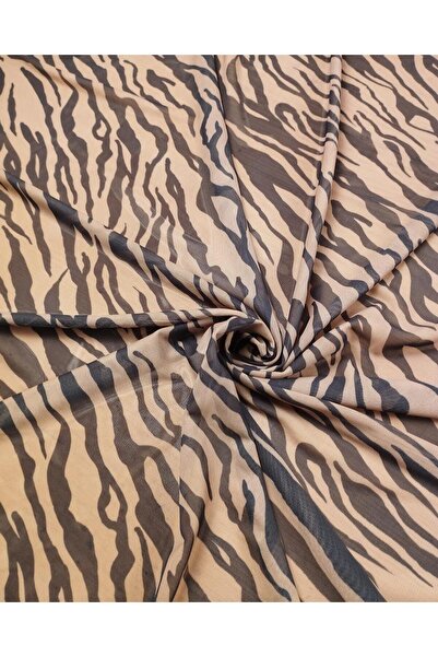 Kumaş Parça شبكة بلون القهوة السوداء - 150 سم × 245 سم