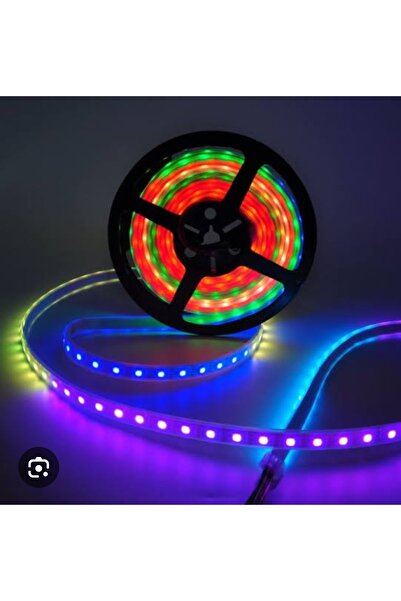 ALLES WS2811 RGB Magic 12volt Şerit Led IP20 Metrede 60 Led 5mt/Paket ALLES