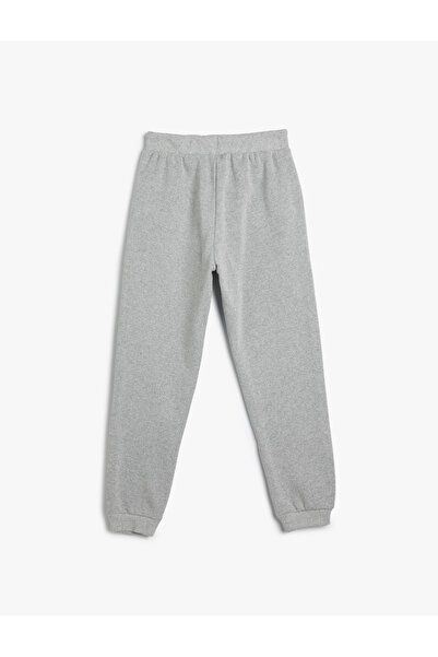Koton Jogger Eşofman Altı Baskılı Beli Bağcıklı Paçası Lastikli