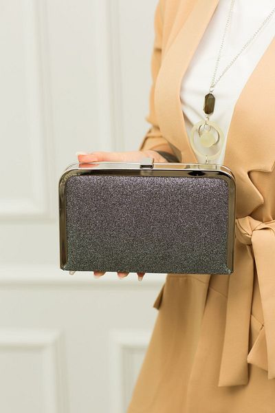 weem bag Τσάντα βραδινού φορέματος Weembag 121 Sand Glitter Small Book |   Μοντέλο μικρού βιβλίου με αστραφτερό