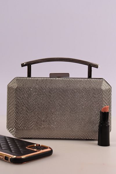 weem bag Geantă pentru rochie de seară Weembag 710 Honeycomb Iron Mâner |   Geantă de seară cu design special