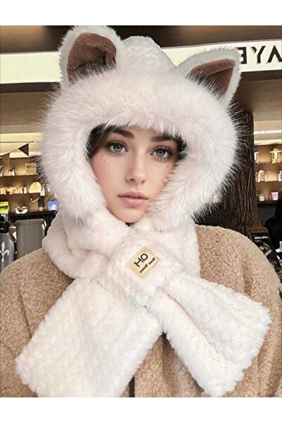 Tradinyom Зимові шапки з хутром для дівчаток та хустки з хутром для дітей різного віку