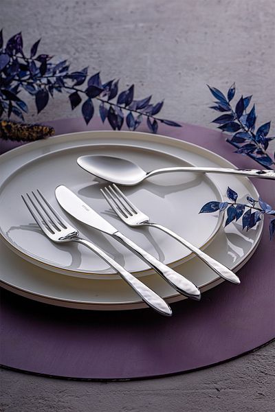 Emsan Acacia 24-Piece 6-Person Boxed Cutlery Set