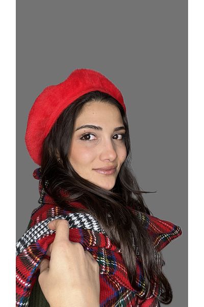 laviyonsa French Painter Beret & Hat with Cashmere Beard