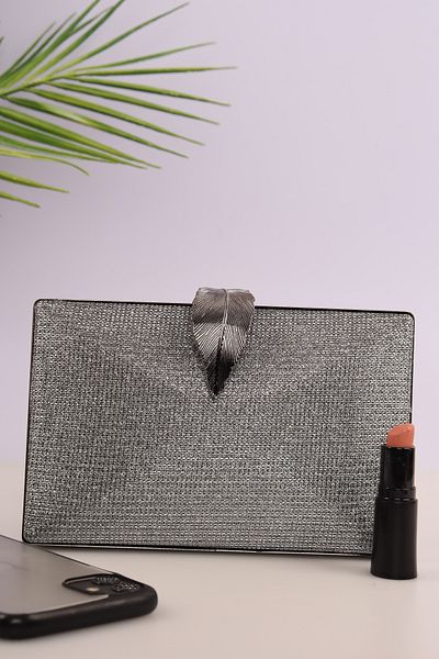 weem bag Τσάντα βραδινού φορέματος Weembag 713 Striped Chupra Leaf |   Τσάντα χειρός μοντέρνας σχεδίασης