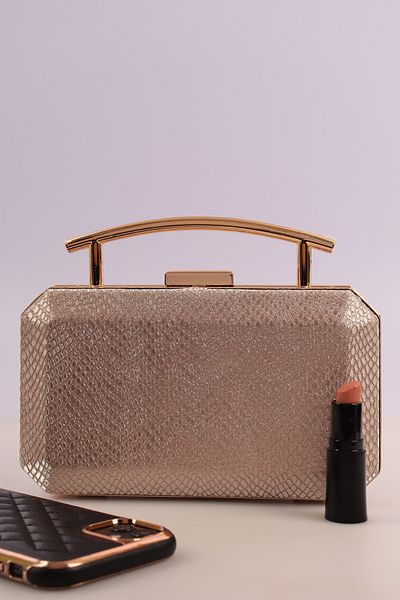 weem bag Geantă pentru rochie de seară Weembag 710 Honeycomb Iron Mâner |   Geantă de seară cu design special