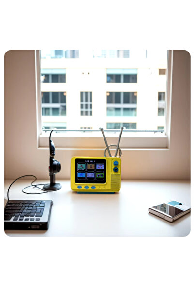 Ozmik Mini TV tarzı 3.0 inç büyük ekran Retro oyun konsolu dahili Gamepad