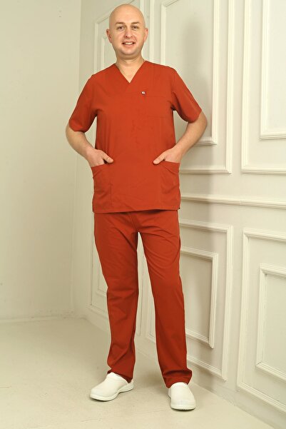 demirbaş بدلة رجالية قماش قابل للتمدد ذات ياقة مغلفة باللون الرمادي