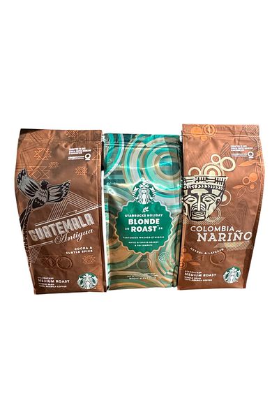Starbucks Guatemala Holiday Blonde and Columbia 3X250G Core Coffee